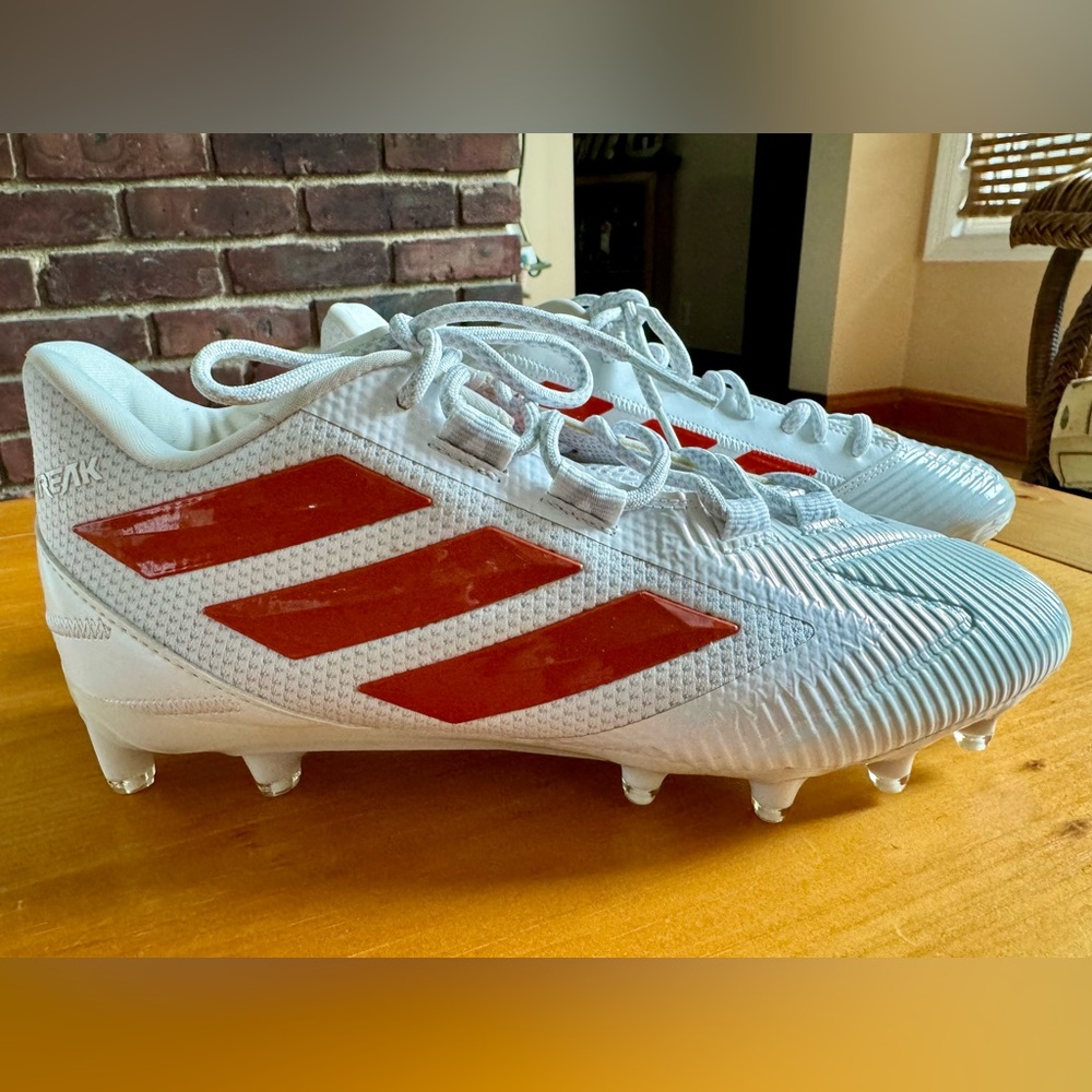 Adidas Freak Miami Hurricanes Team Issue Player Football Cleats Men's 9 1/2 NEW
